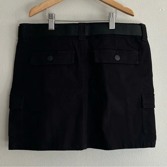 Women’s Black Cargo Skirt Size 7 Festival American Pockets NWOT - Picture 6 of 6
